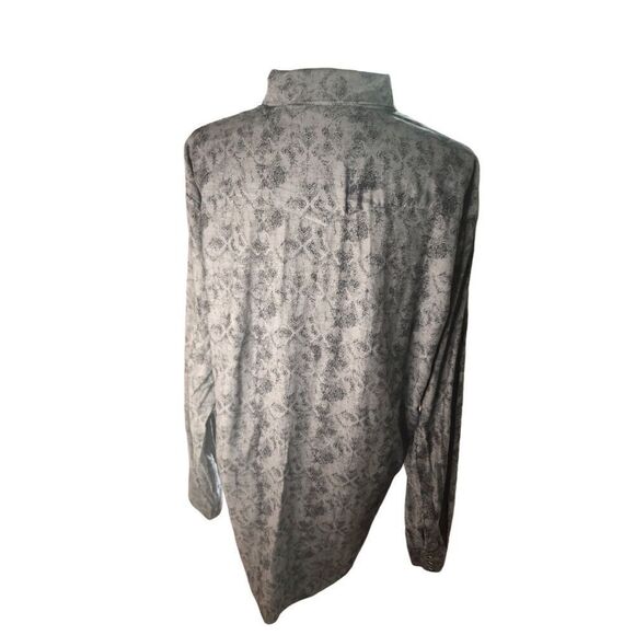 George Strait wrangler Pearl. Snap black and gray western shirt size XL - Picture 6 of 11